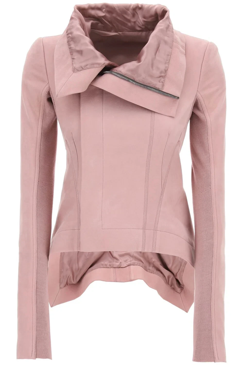 Giacca da motociclista RICK OWENS naska nabuk rosa di Rick Owens taglia 40