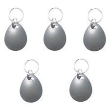 5pcs Writable Rewrite 125KHz EM RFID Tag Keyfob Grey For Copier Access control