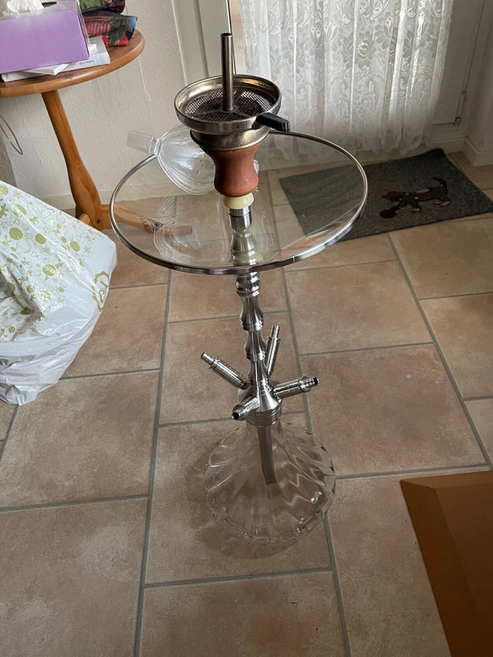 Shisha Hookah aus Glas (gebraucht, sehr guter Zustand) | Hochwertige Materialien - Bild 3 von 3