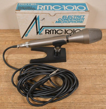 RARE Vtg ROTEL RMC-1010 Electret Condenser Microphone New in Box with Cord JAPAN