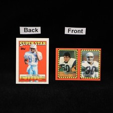 1988 Drew Hill #18 Back #102 / 268 Jim Collins / Bobby Joe Edmonds Front Sticker