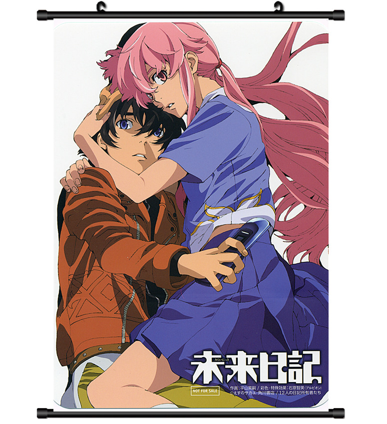 Japan Anime Future Diary Mirai Nikki Poster Wall Scroll Home Decor 8×12  FL939