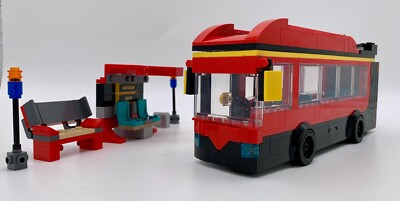 Lego City MOC Bus & Haltestelle, passend zu 60335 60423 60198 60337 60336