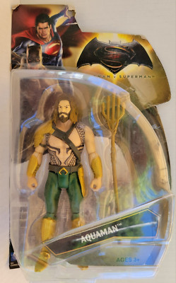 DC Comics Batman vs. Superman: AQUAMAN 6'' Action Figure w/Trident Mattel 2016
