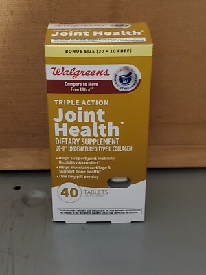 (EXP 02/27) Walgreens Triple Action Joint Health Dietary Supplement 40 Tabs