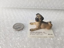 Hagen Renaker Baby Pug #3317 - New on Original Paper Card Base Made in USA