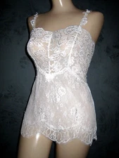 Claire Pettibone Luxury Lingerie Bridal Couture Set White All Lace Destiny S NeW