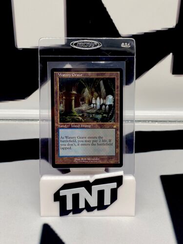 Magic The Gathering: Ravinca Remastered  Watery Grave Retro Frame #415 - Picture 1 of 2