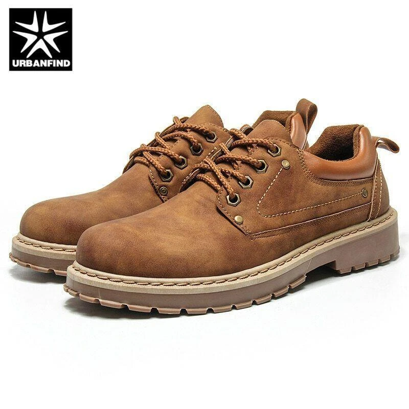 Zapatos De Cuero Casual Para Hombre Zapatillas De Seguridad Trabajo  Impermeables