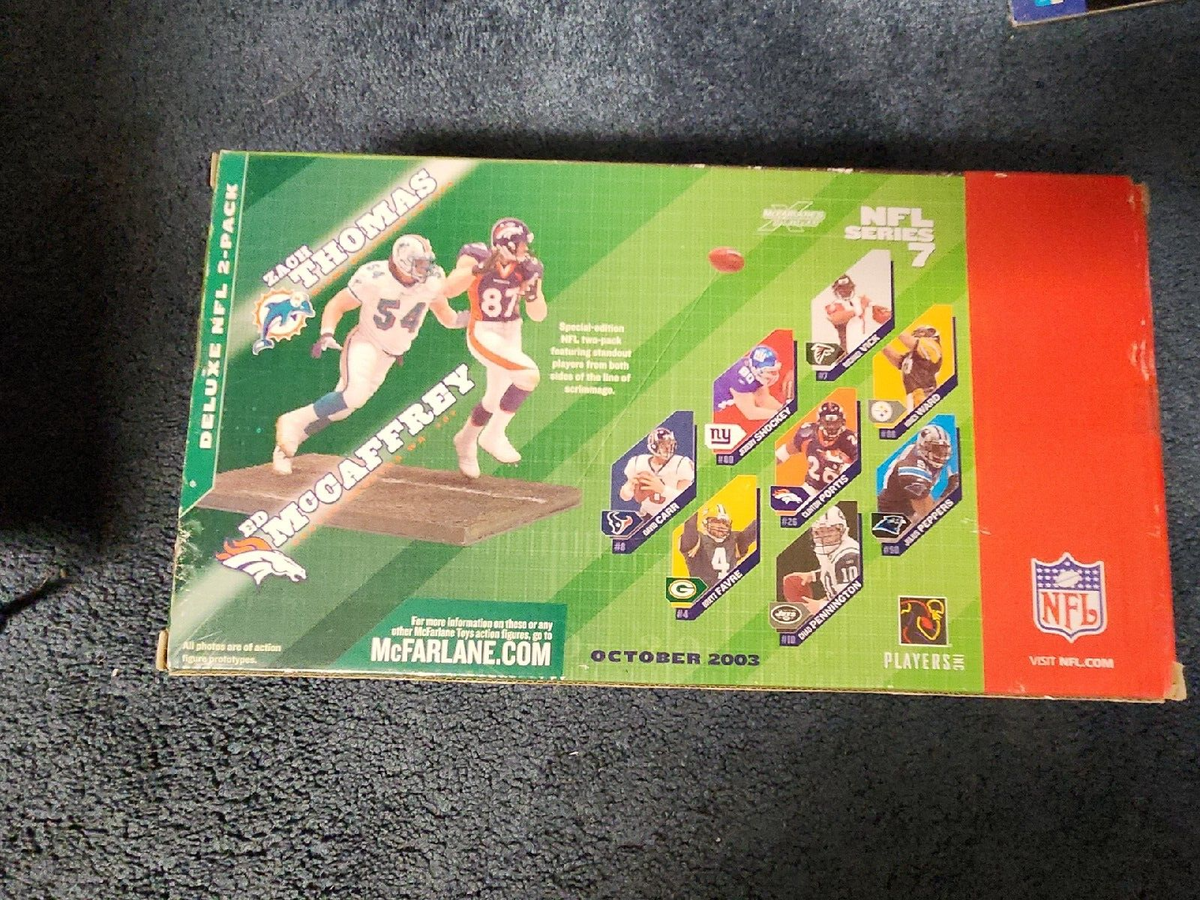 Mcfarlane NFL Zach Thomas & Ed McCaffrey 2 Pack Figure Box Set NEW
