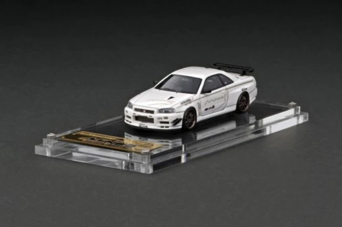 ignition model 1/64 Nissan Skyline GT-R Mine's (R34) White IG2722