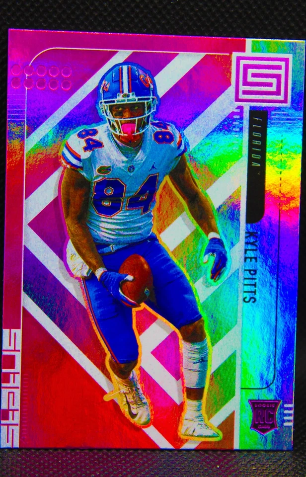 Kyle Pitts RC 2021 Chronicles Draft Picks Status Pink Holo Rookie Card #175 NFL - Image 4 of 4