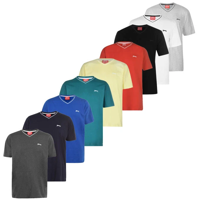 Slazenger V Neck Shirt T-Shirt Herren S M L XL 2XL 3XL 4XL XXXXL Tee Shirt neu - Bild 1 von 1