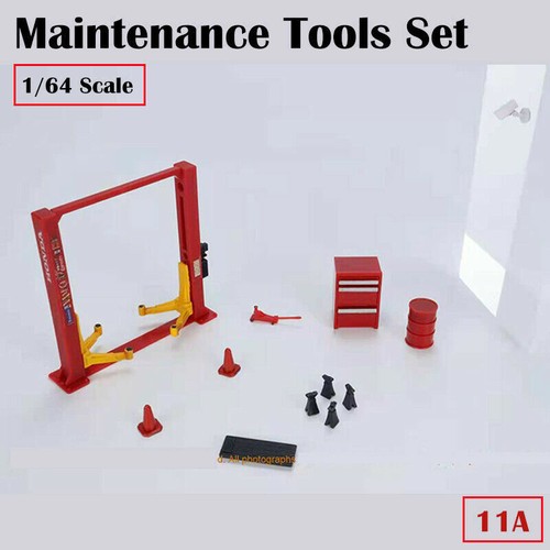 1/64 Scale Maintenance Tools Diorama for 1/64 Model Car Display 12PCS/SET - Picture 3 of 9