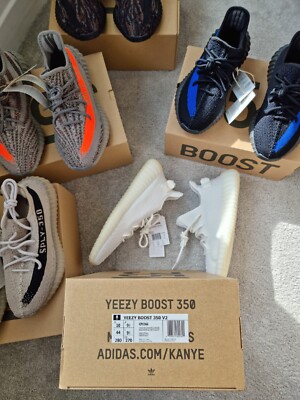BNIB Adidas Yeezy Boost 350 V2 Slate / Core Black - UK 7.5 / US 8