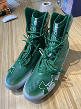NEW Mens Under Armour Highlight MC Football Cleats Green/White Sz 9 M