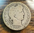 1915 Barber Quarter Nice Original Good CHRC