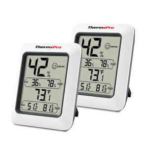 2PCS LCD Digital Indoor Thermometers Hygrometer Room Temperature Humidity Meter