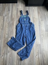 Liberty Overalls Mens 42x30 Blue Denim Carpenter Bib Workwear, Excellent Shape