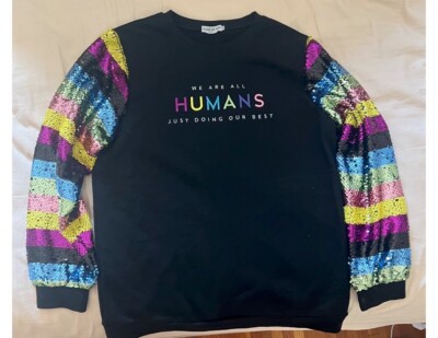 We are All Humans Just Doing Our Best Dash of Pep Sweatshirt (Large) 