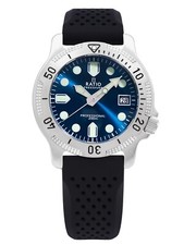 RATIO FreeDiver Professional Sapphire Blue Sunray Dial Quartz RTF023 Mens Watch