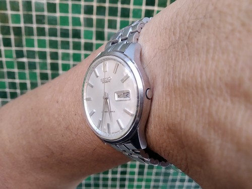 SEIKO SPORTSMATIC DIASHOCK 6619 9990 ALL ORIGINAL CROWN BRACELET JUMBO OVERSIZE - Picture 3 of 4