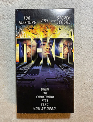 Artisan Home Entertainment Ticker VHS NTSC Full Screen R 2001 Seagal Nas