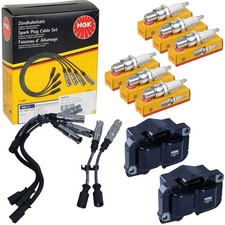 NGK Cavo Accensione+Bobine+Candele Adatto per Smart 450 City Coupe Cabrio 0.6