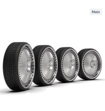 110 26 Bellagio Spinners And Low Pro Tires 12m Hex