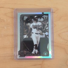 Topps Chrome Update Yoan Moncada USC22 Parallel Los Angeles Angels Baseball Card