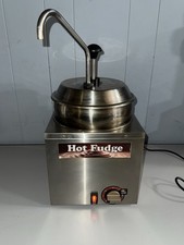 Stainless Steel Cheese And Fudge Dispenser Warmer WORKS w/ Non-Functional Pump