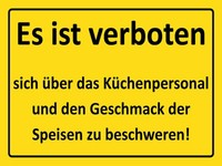 Holzschild 30X40 Cm Verboten üBer KüChenpersonal Deko Geschenk Metall Schild