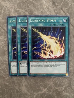 Yugioh 3x Playset Blitzsturm Rare MZMU-EN116 1.auflage Englisch