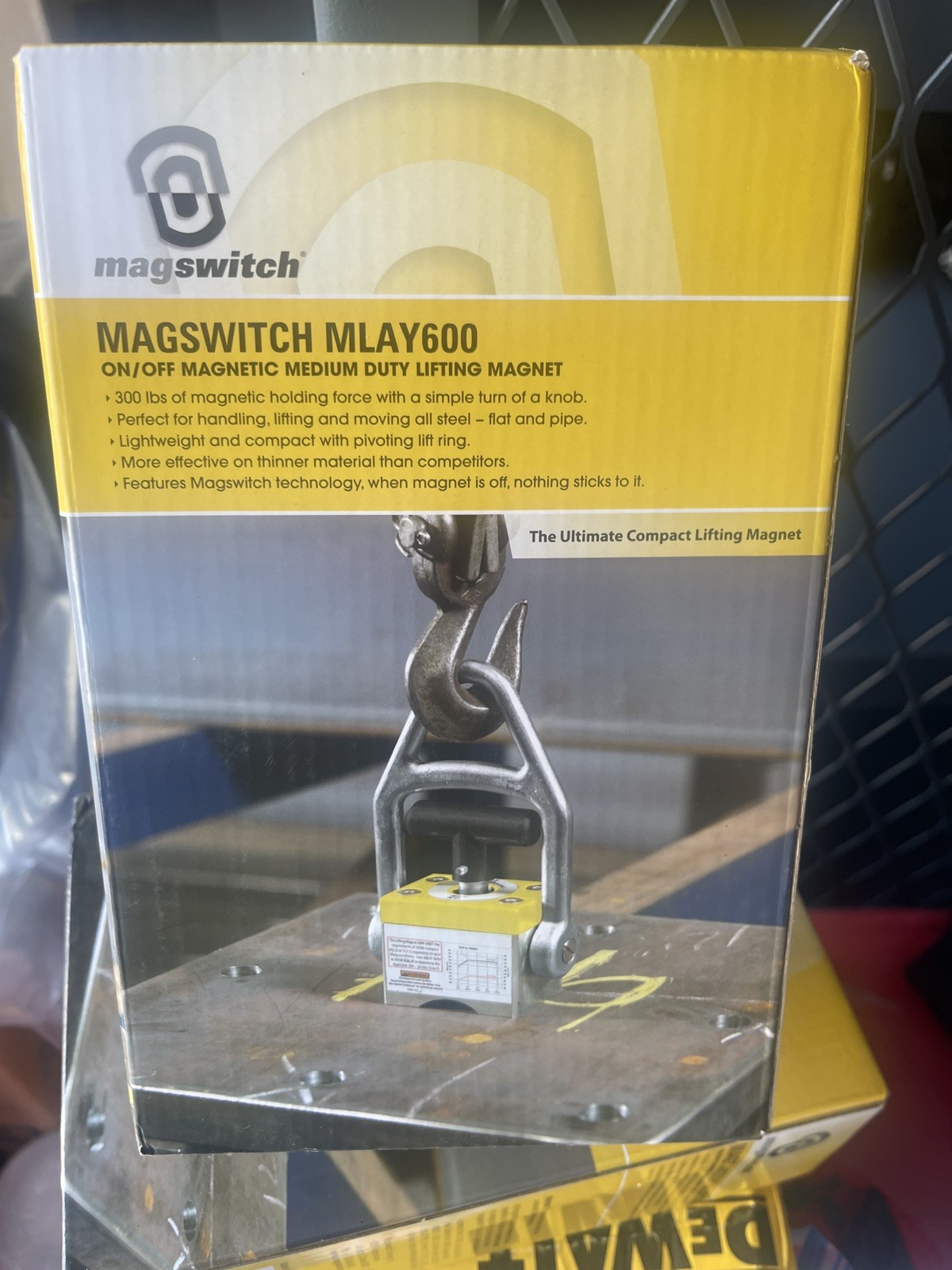 Magswitch MLAY600 ON/OFF Magnetic Lifting Magnet