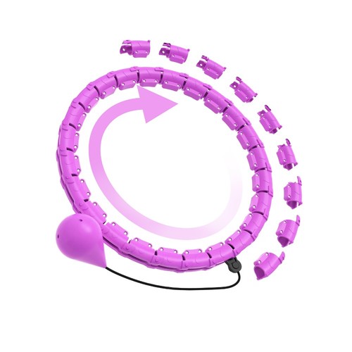 Adjustable Weighted Fit Hoop Detachable Abdominal Workout Equipment Home - Picture 16 of 17