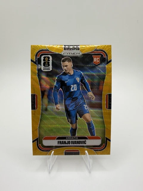 2026 Prizm FIFA World Cup Franjo Ivanović RC Gold Wave 01/10