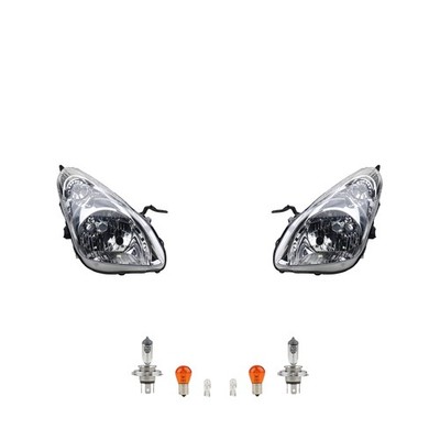 Scheinwerfer Set passend für Nissan Pixo Ua0 06/09- + Leuchtmittel links rechts