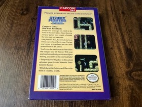 oval seal Street Fighter 2010 complete in box nintendo nes factory nr-MINT