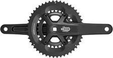microSHIFT Sword Black 2x Crankset - 165mm, 9-Speed, 48/31t, 110/80 Asym BCD, JI