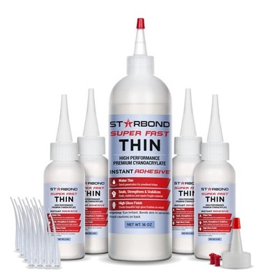 Ethyl Cyanoacrylate Super Glue - 16 oz. Refill Kit