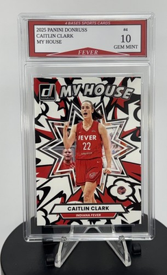 #ad 2025 Panini Donruss Caitlin Clark Indiana Fever My House Insert Card Gem Mint 10 $26.24