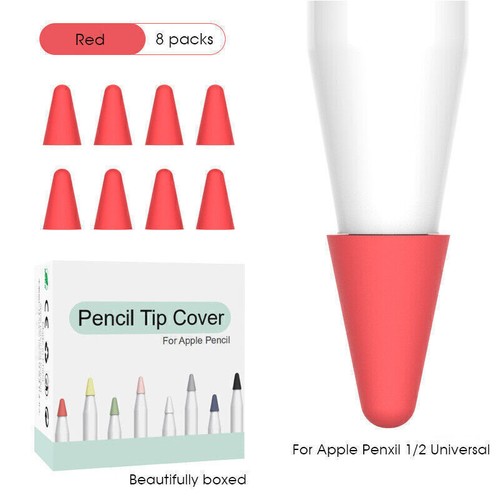 Hochwertige Silikon-Touch-Pen-Federhülle für Apple Pencil 1./2. Generation - Afbeelding 16 van 21