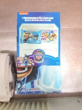 2 - Paw Patrol Blue & Pink Reversible Super Soft Microfiber Pillowcase 20" x 30"