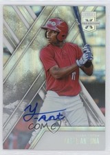 2017 Panini Elite Extra Edition Auto Yasel Antuna #123 Auto 6fs