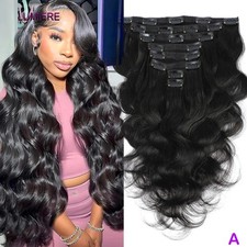 Body Wave Clips In Human Hair Extensions Brazilian Virgin Raw4B 4C Afro CulyHair