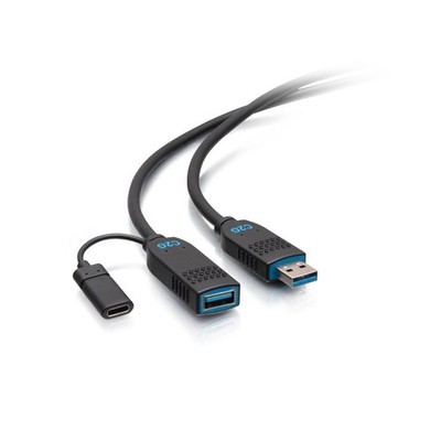 C2G 100ft USB 3.2 Gen 2 Active Optical Cable AOC USB-A Extension 10Gbps Plenum
