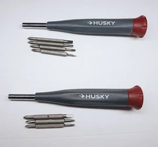 HUSKY ▪️74501▪️ 8-in-1 Philips / Slotted SCREWDRIVER Sets ▪️ Gray w/ Red Top