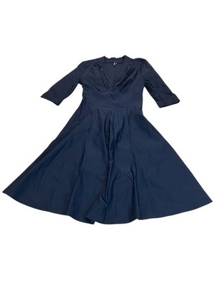 MIUSOL Blue Retro Style Dress Small