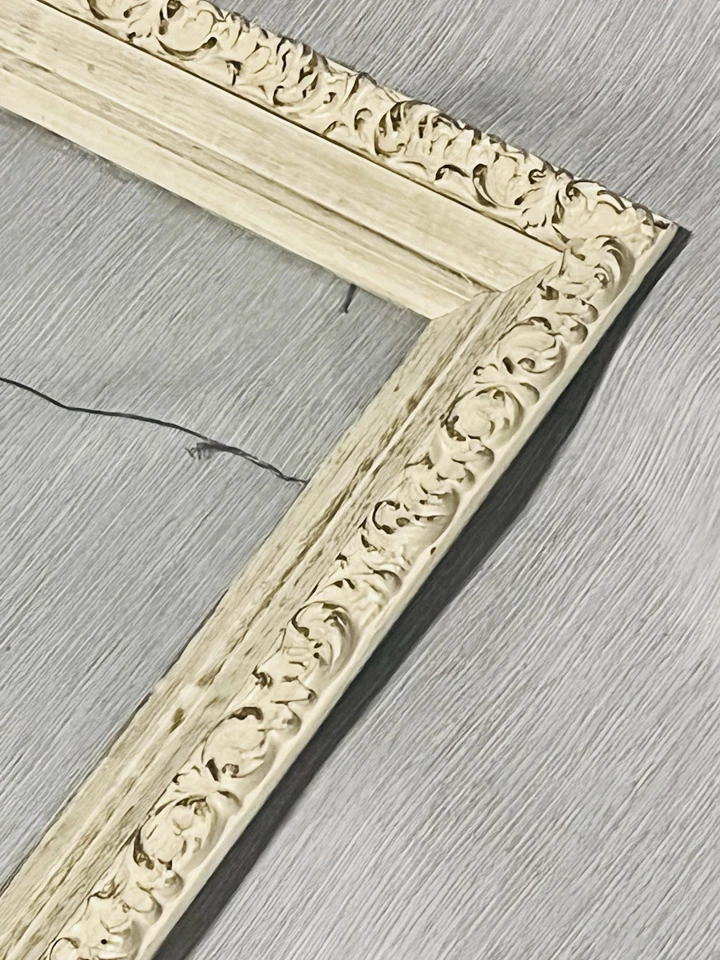 Marco de pintura dorada de madera envejecida de colección para foto/imagen ornamentada 18x15 Foto 2 de 4