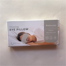 Alieva Spa Eye Pillow Gray with Clay Beads  Lavender Seeds Free Shipping 